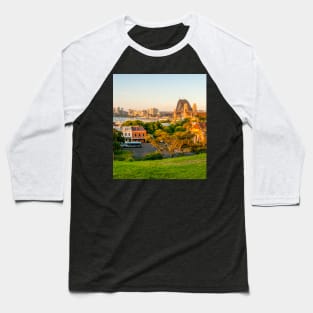 View of Sydney Harbour from Observatory Hill, Sydney, NSW, Australia Baseball T-Shirt